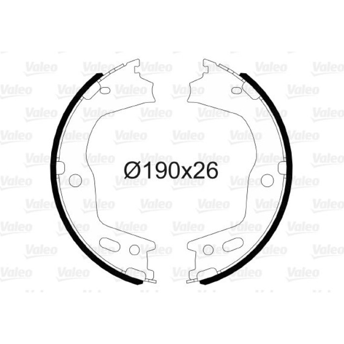 Valeo 564166 Bremsbackensatz, Feststellbremse