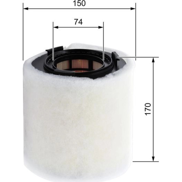 BOSCH F 026 400 391 Luftfilter BOSCH F 026 400 391 Luftfilter