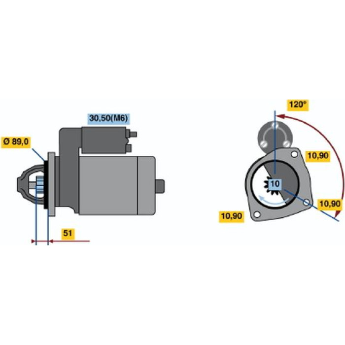 BOSCH 0 001 231 016 Starter BOSCH 0 001 231 016 Starter