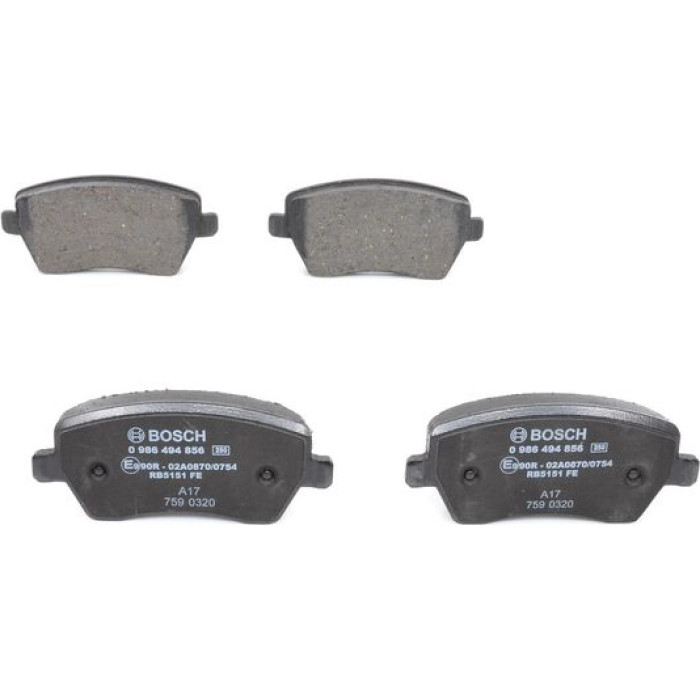 BOSCH 0 986 494 856 Bremsbelagsatz, Scheibenbremse