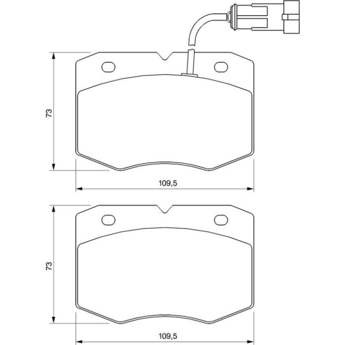 BOSCH 0 986 424 768 Bremsbelagsatz, Scheibenbremse BOSCH 0 986 424 768 Bremsbelagsatz, Scheibenbremse