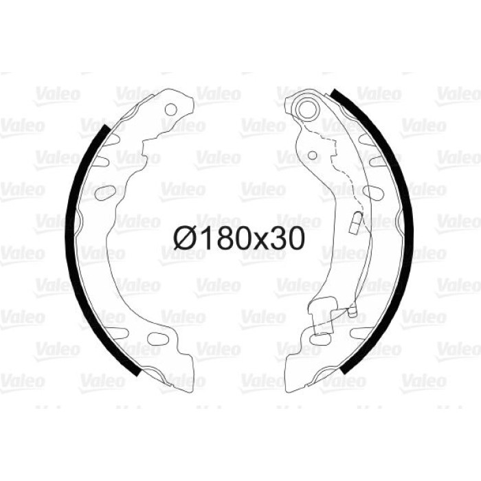 Valeo 564082 Bremsbackensatz Valeo 564082 Bremsbackensatz