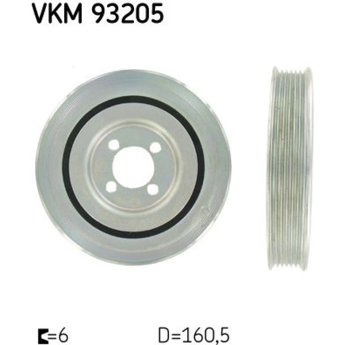 SKF VKM 93205 Riemenscheibe, Kurbelwelle SKF VKM 93205 Riemenscheibe, Kurbelwelle