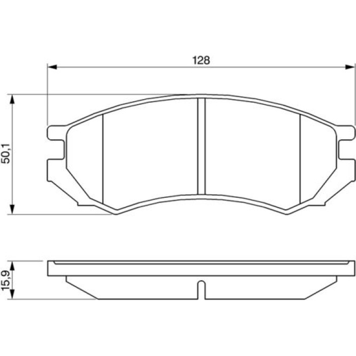 BOSCH 0 986 460 981 Bremsbelagsatz, Scheibenbremse BOSCH 0 986 460 981 Bremsbelagsatz, Scheibenbremse