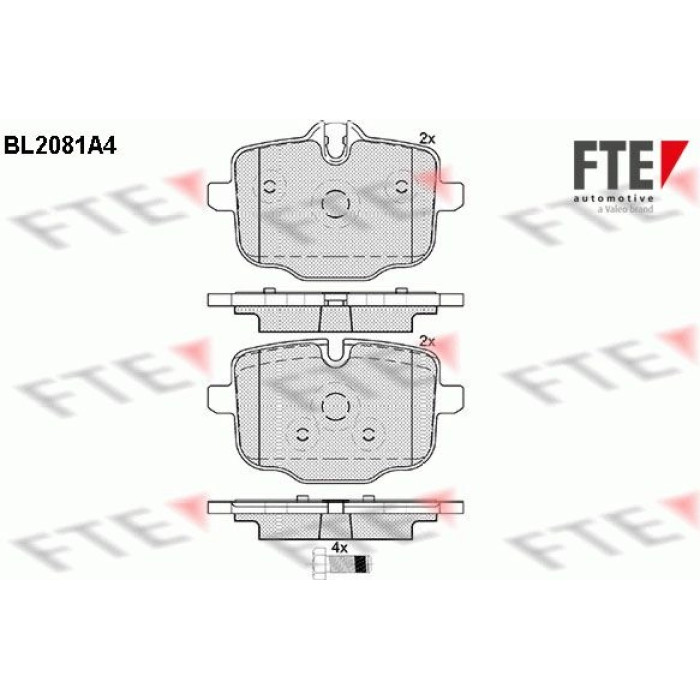 FTE 9010665 Bremsbelagsatz, Scheibenbremse FTE 9010665 Bremsbelagsatz, Scheibenbremse