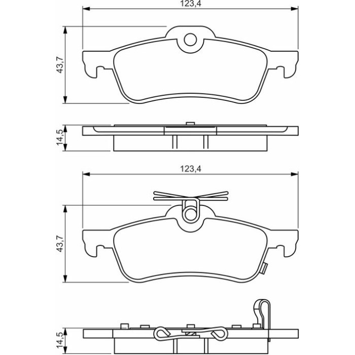 BOSCH 0 986 495 359 Bremsbelagsatz, Scheibenbremse BOSCH 0 986 495 359 Bremsbelagsatz, Scheibenbremse