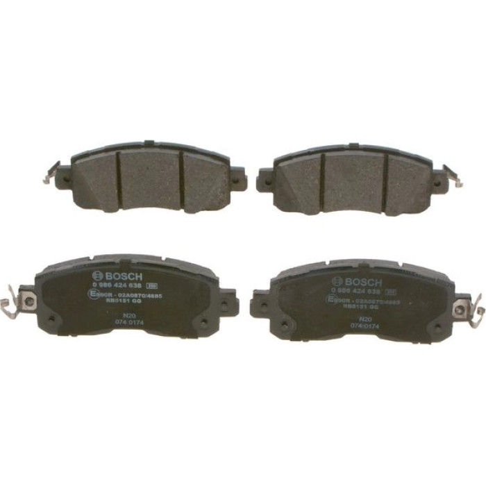 BOSCH 0 986 424 638 Bremsbelagsatz, Scheibenbremse BOSCH 0 986 424 638 Bremsbelagsatz, Scheibenbremse