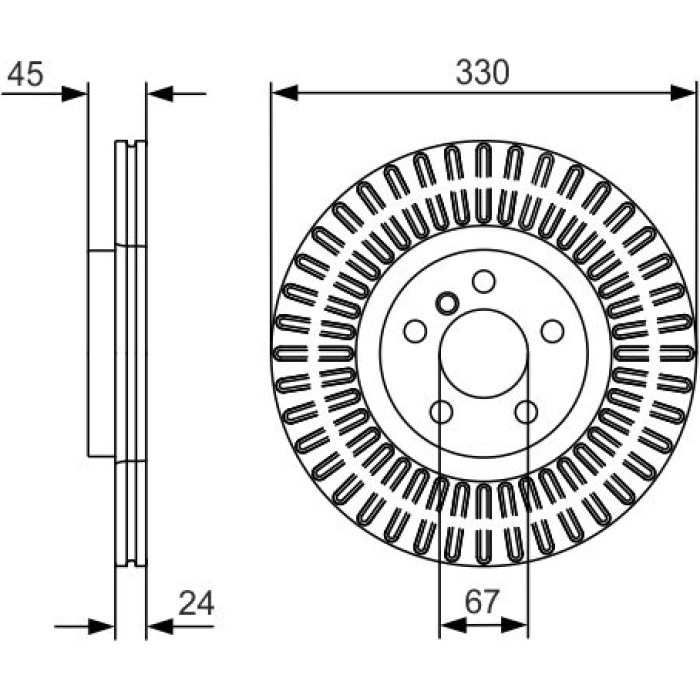 BOSCH 0 986 479 C94 Bremsscheibe