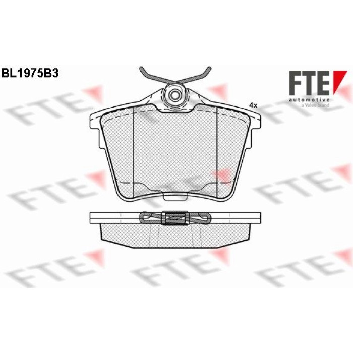 FTE 9010564 Bremsbelagsatz, Scheibenbremse