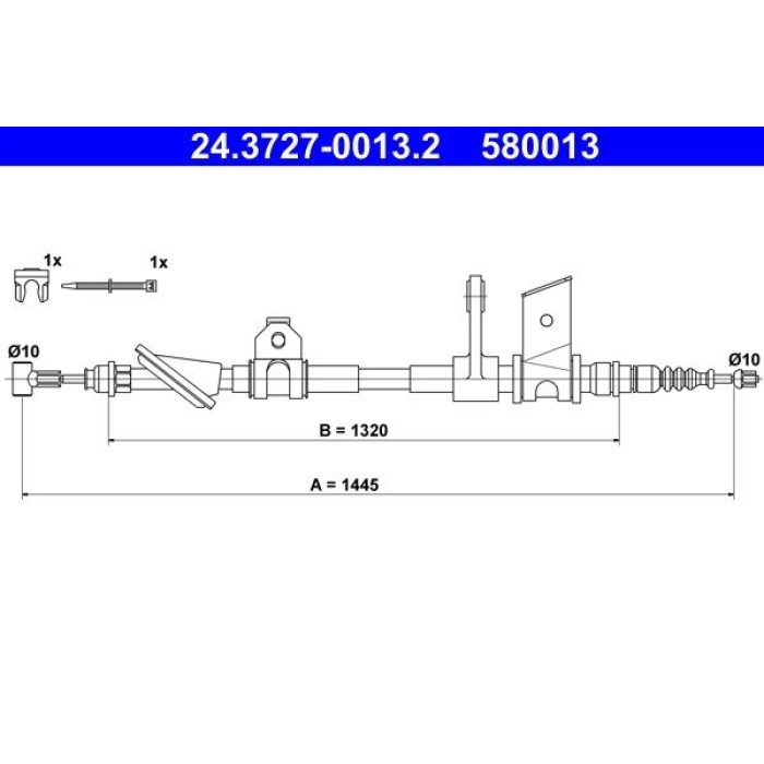 ATE 24.3727-0013.2 Seilzug, Feststellbremse