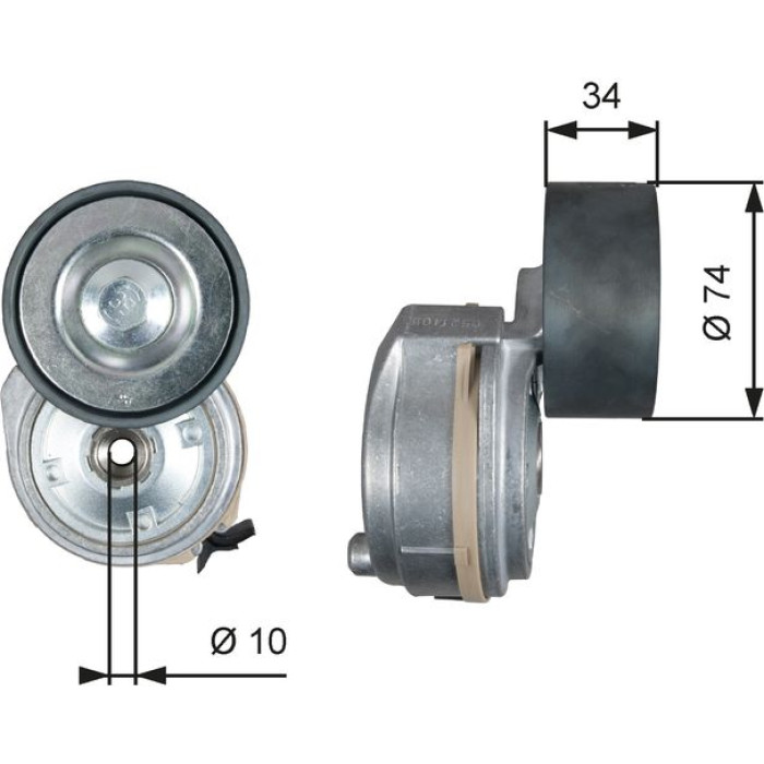 Riemenspanner, Keilrippenriemen T38638 Riemenspanner, Keilrippenriemen T38638