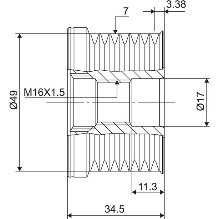 Valeo 588113 Generatorfreilauf NEW SPARE PART Valeo 588113 Generatorfreilauf NEW SPARE PART