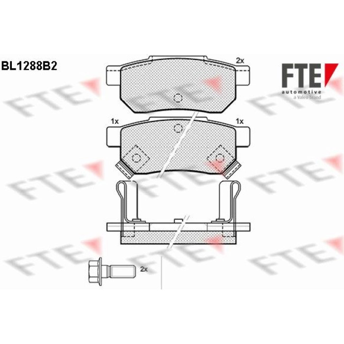 FTE 9010094 Bremsbelagsatz, Scheibenbremse