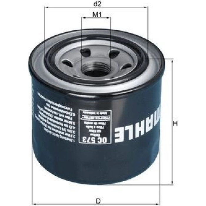 Knecht OC 573 Ölfilter Knecht OC 573 Ölfilter