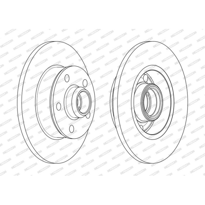 Ferodo DDF266C-1 Bremsscheibe PREMIER Ferodo DDF266C-1 Bremsscheibe PREMIER