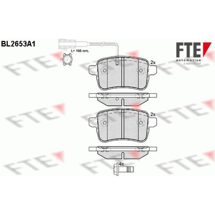 FTE 9010892 Bremsbelagsatz, Scheibenbremse FTE 9010892 Bremsbelagsatz, Scheibenbremse