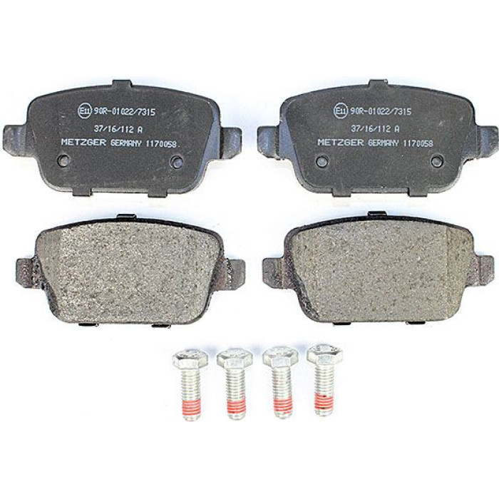 Metzger 1170058 Bremsbelagsatz, Scheibenbremse Metzger 1170058 Bremsbelagsatz, Scheibenbremse