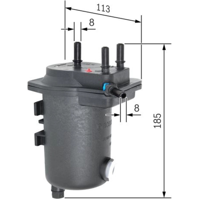 BOSCH 0 450 907 009 Kraftstofffilter BOSCH 0 450 907 009 Kraftstofffilter