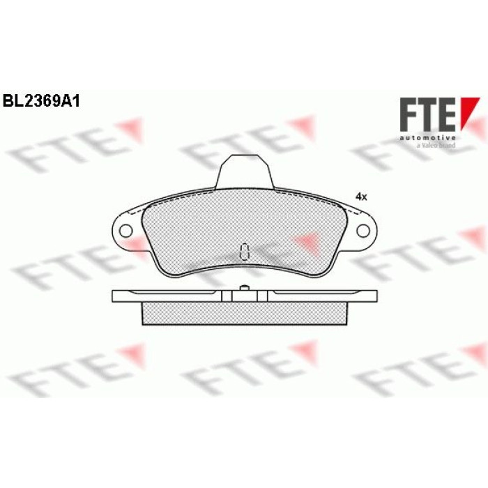 FTE 9010712 Bremsbelagsatz, Scheibenbremse FTE 9010712 Bremsbelagsatz, Scheibenbremse