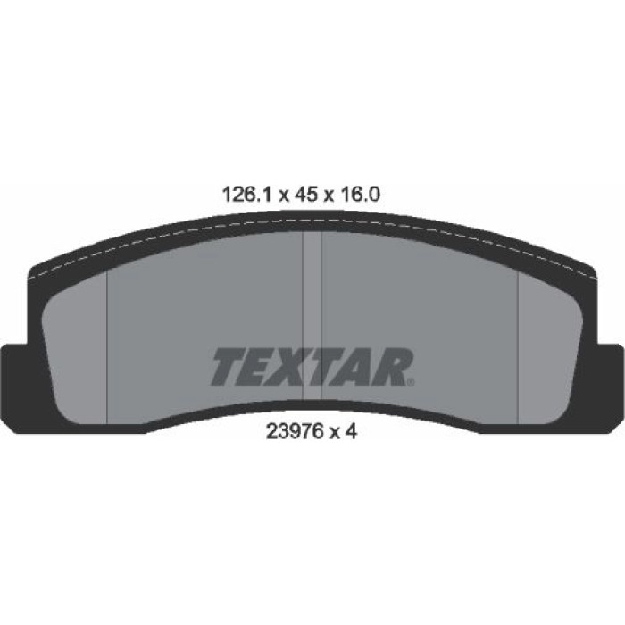 Textar 2397601 Bremsbelagsatz, Scheibenbremse
