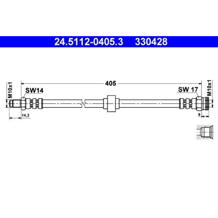 ATE 24.5112-0405.3 Bremsschlauch ATE 24.5112-0405.3 Bremsschlauch