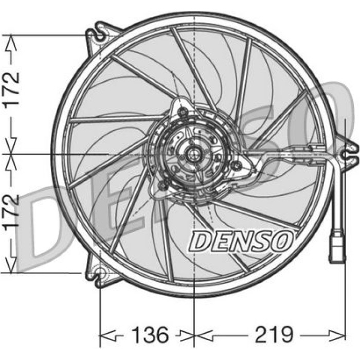 Denso DER21008 Lüfter, Motorkühlung