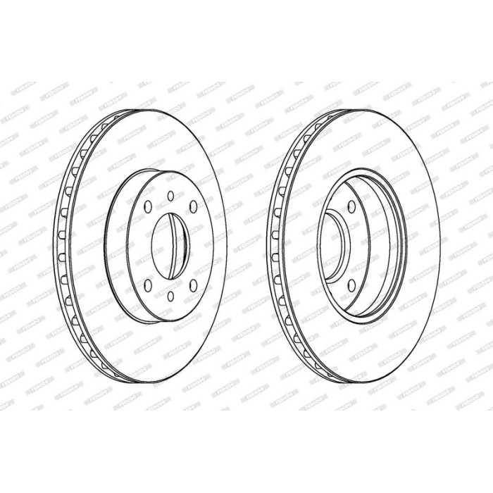 Ferodo DDF959C Bremsscheibe PREMIER Coat+ disc Ferodo DDF959C Bremsscheibe PREMIER Coat+ disc