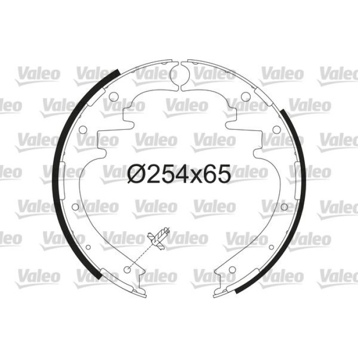 Valeo 564236 Bremsbackensatz