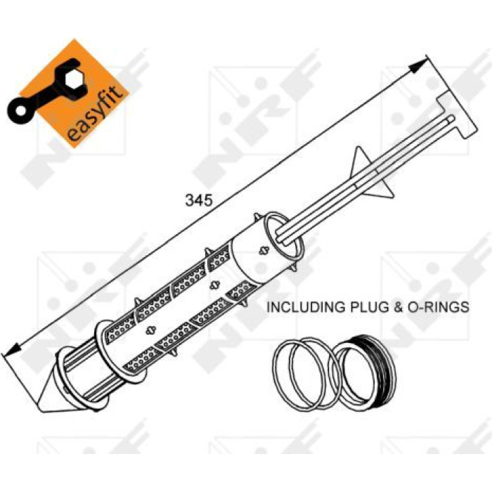 NRF 33299 Trockner, Klimaanlage EASY FIT