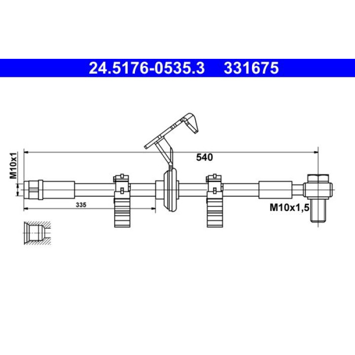 ATE 24.5176-0535.3 Bremsschlauch
