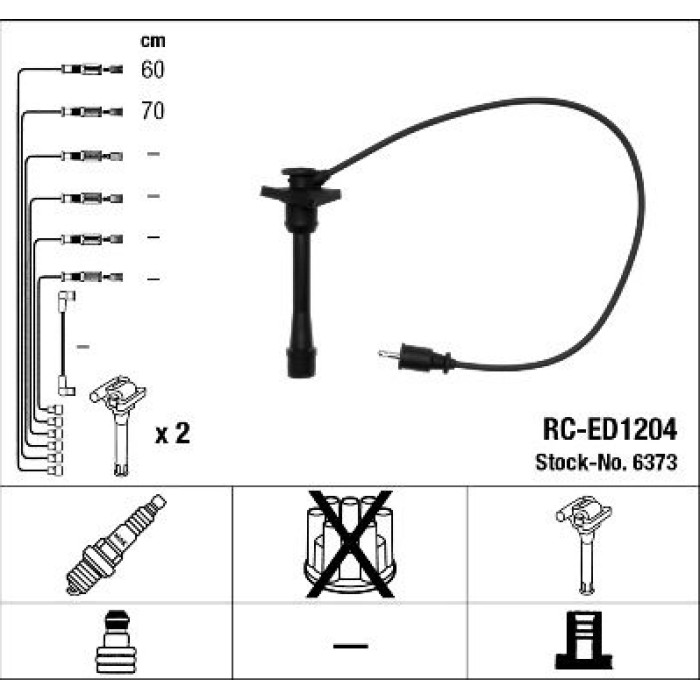 NGK 6373 Zündleitungssatz NGK 6373 Zündleitungssatz