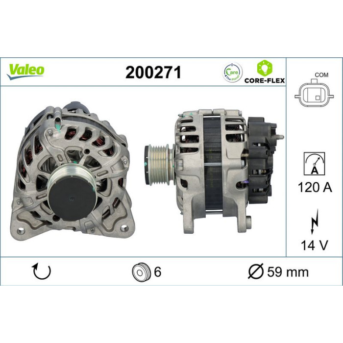 Valeo 200271 Generator CORE-FLEX