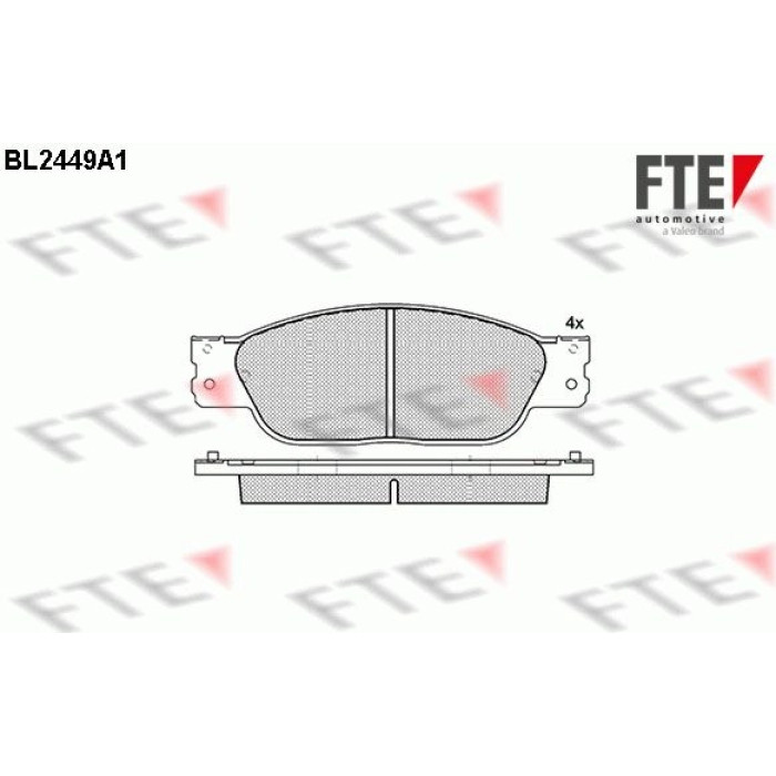 FTE 9011043 Bremsbelagsatz, Scheibenbremse