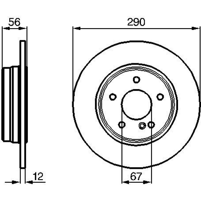 BOSCH 0 986 478 899 Bremsscheibe BOSCH 0 986 478 899 Bremsscheibe