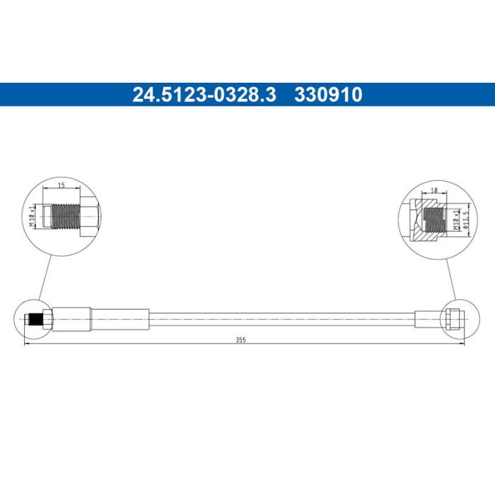 ATE 24.5123-0328.3 Bremsschlauch