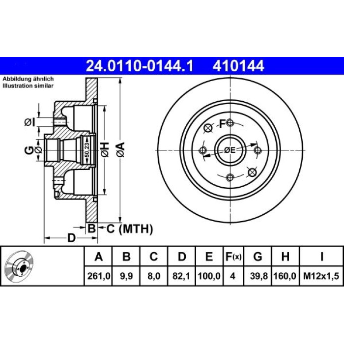 Bremsscheibe 24.0110-0144.1
