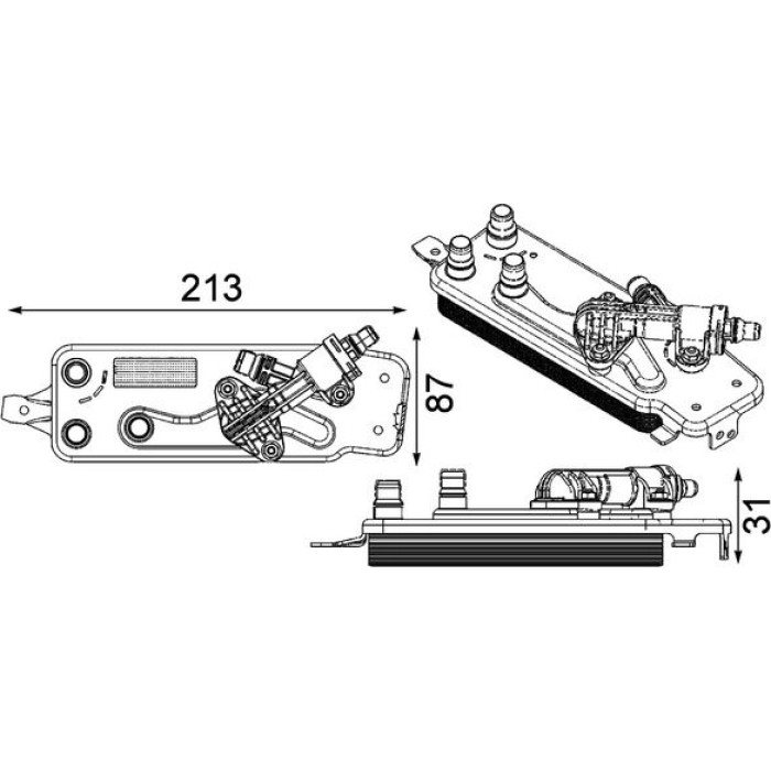 Mahle CLC 90 000P Ölkühler, Automatikgetriebe BEHR Premium Line Mahle CLC 90 000P Ölkühler, Automatikgetriebe BEHR Premium Line
