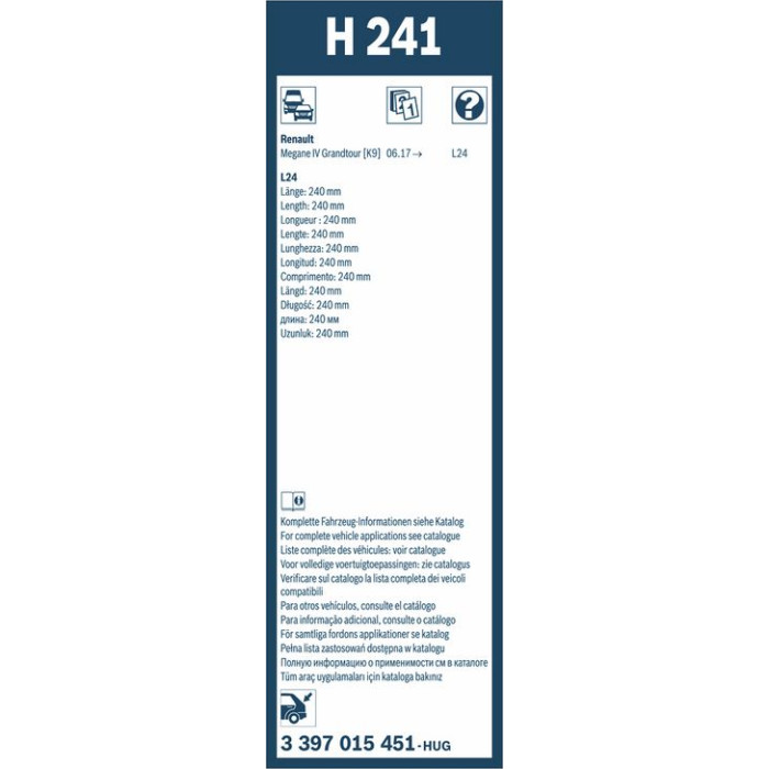 Wischblatt 3 397 015 451