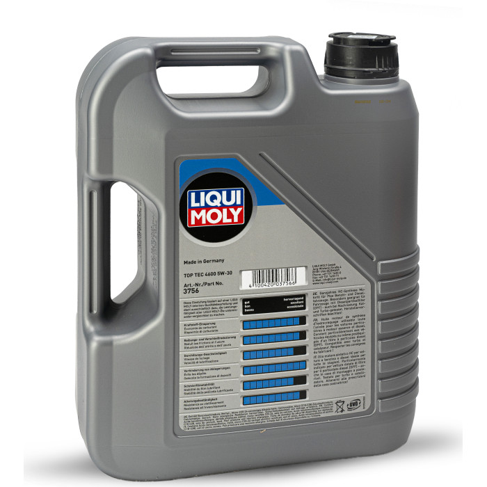 LIQUI MOLY 3756 Motoröl Top Tec 4600 5W-30 5 l 4600 5W-30 LIQUI MOLY 3756 Motoröl Top Tec 4600 5W-30 5 l 4600 5W-30