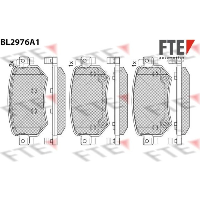 FTE 9011222 Bremsbelagsatz, Scheibenbremse FTE 9011222 Bremsbelagsatz, Scheibenbremse