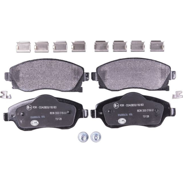 Hella 8DB 355 018-511 Bremsbelagsatz, Scheibenbremse Hella 8DB 355 018-511 Bremsbelagsatz, Scheibenbremse
