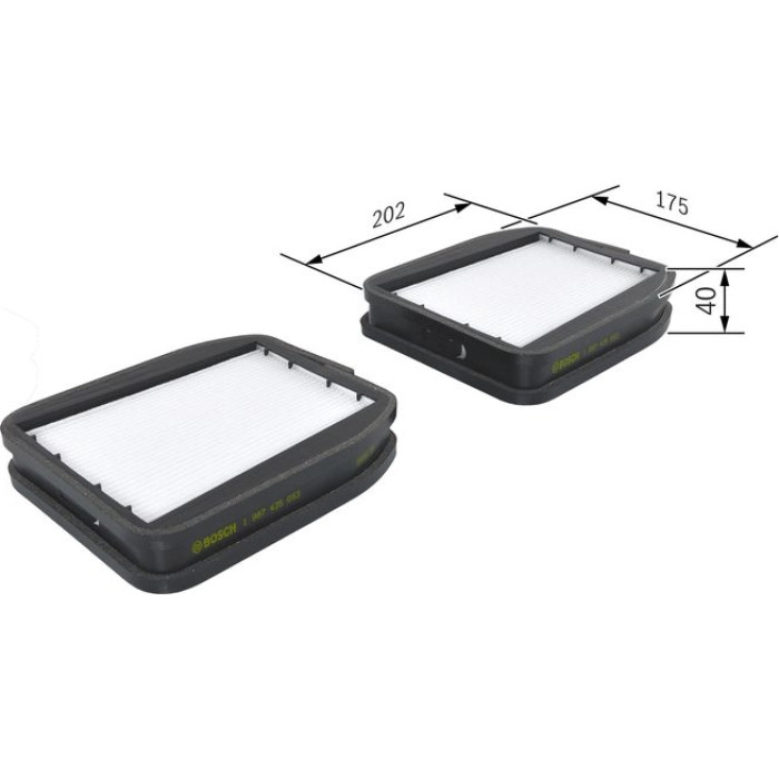 BOSCH 1 987 435 053 Innenraumfilter BOSCH 1 987 435 053 Innenraumfilter