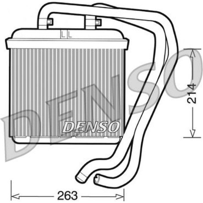 Denso DRR12004 Wärmetauscher, Innenraumheizung Denso DRR12004 Wärmetauscher, Innenraumheizung