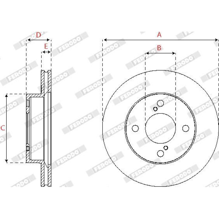 Ferodo DDF2689C Bremsscheibe PREMIER