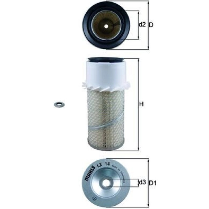 Knecht LX 14 Luftfilter Knecht LX 14 Luftfilter