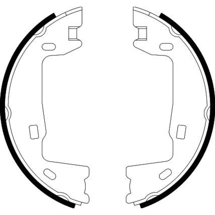 Hella 8DA 355 050-321 Bremsbackensatz, Feststellbremse Hella 8DA 355 050-321 Bremsbackensatz, Feststellbremse
