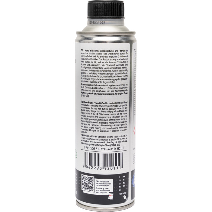 PROTEC P9201 Nano Motorinnenversiegelung & Schutz Motoröladditiv 375ml PROTEC P9201 Nano Motorinnenversiegelung & Schutz Motoröladditiv 375ml