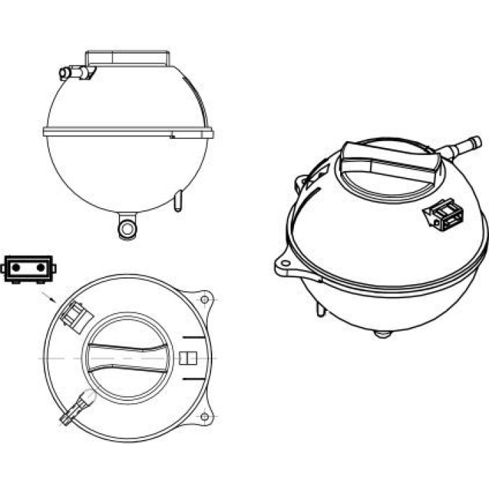 NRF 454039 Ausgleichsbehälter, Kühlmittel EASY FIT NRF 454039 Ausgleichsbehälter, Kühlmittel EASY FIT