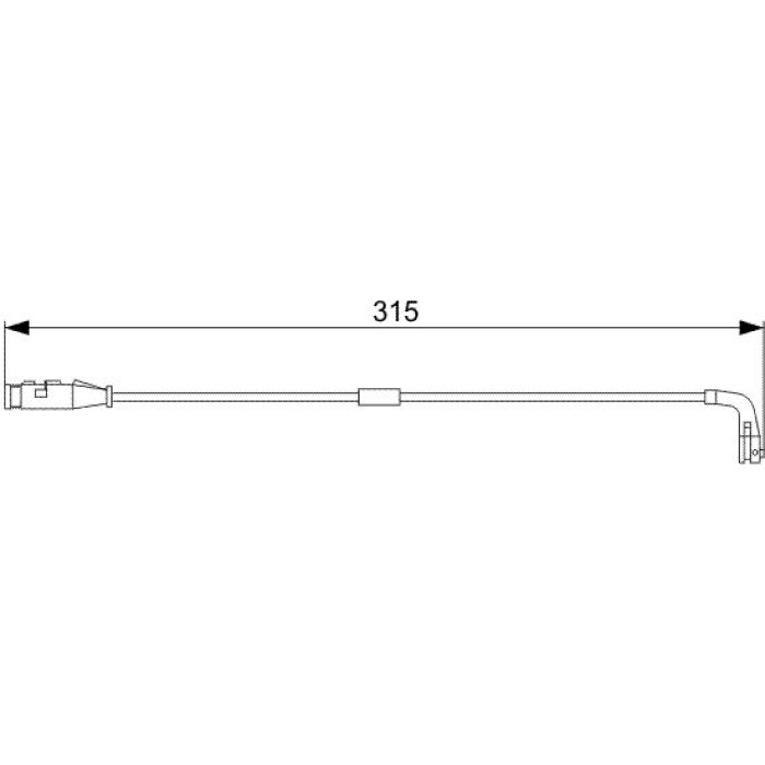 BOSCH 1 987 473 039 Warnkontakt, Bremsbelagverschleiß BOSCH 1 987 473 039 Warnkontakt, Bremsbelagverschleiß