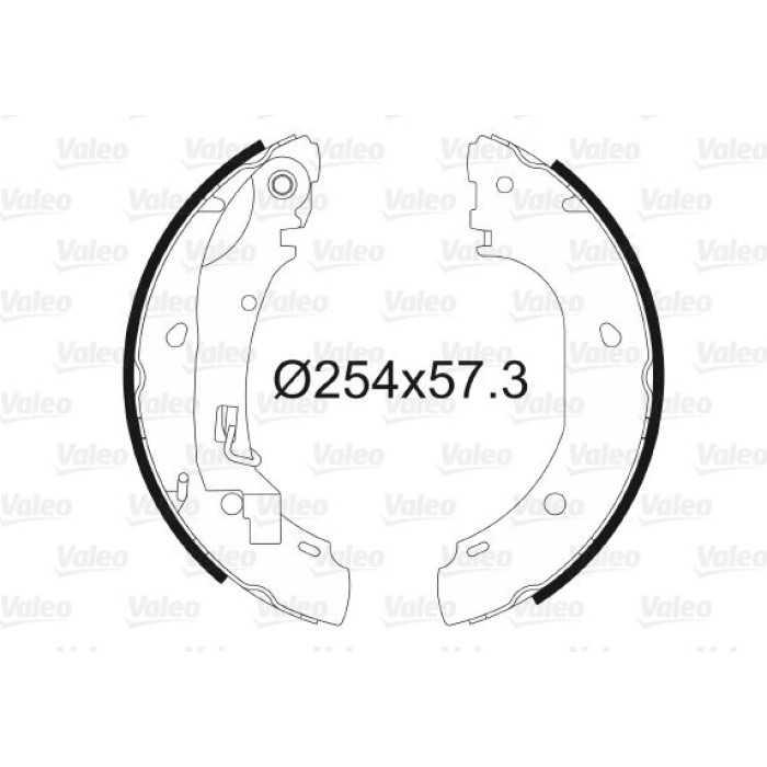 Valeo 564025 Bremsbackensatz Valeo 564025 Bremsbackensatz
